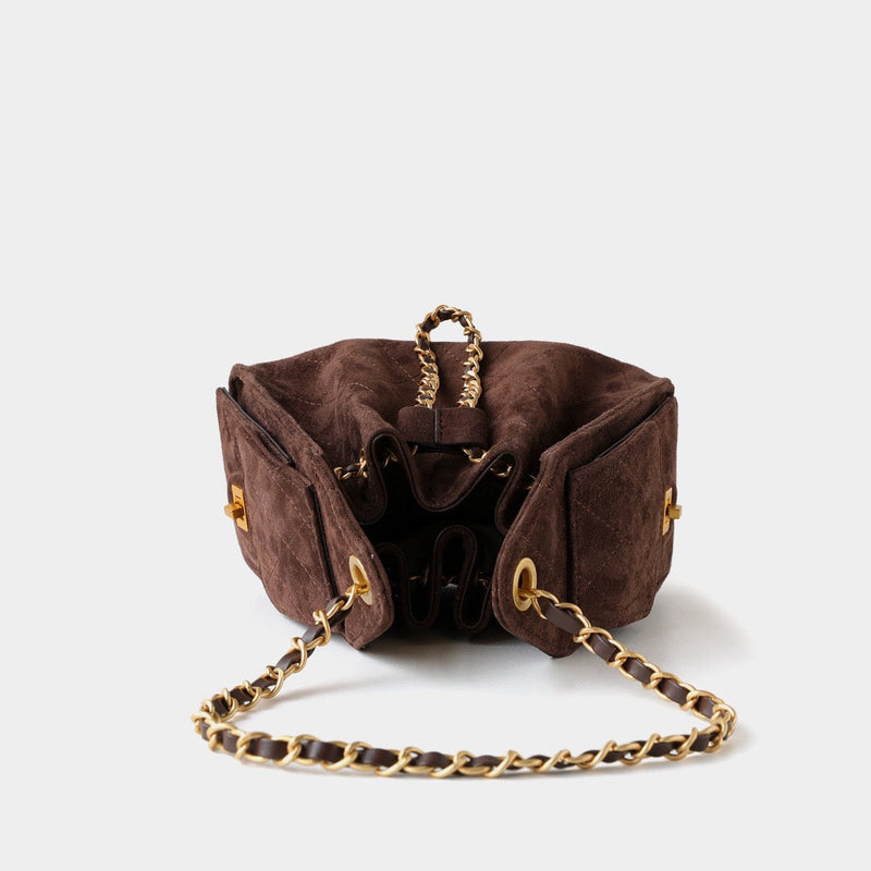 Suede Lambskin Chain Bag | Solea