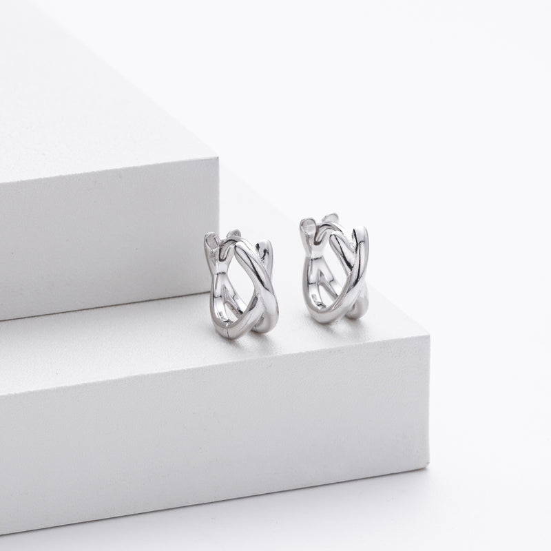 925 sterling silver earrings | 18K gold plated | Joint