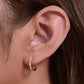 925 sterling silver earrings | 18K gold plated | Basic ring
