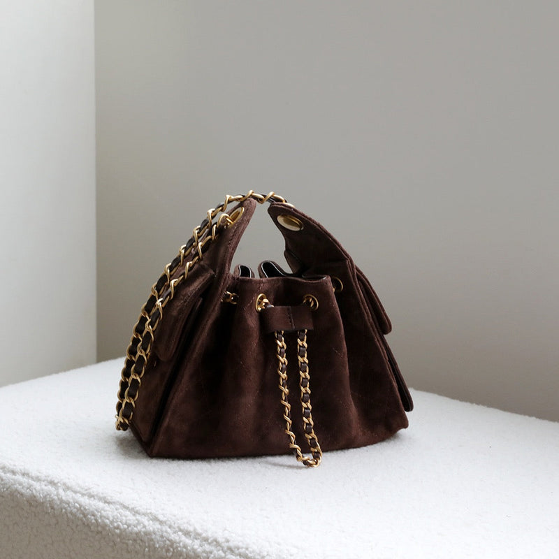 Suede Lambskin Chain Bag | Solea