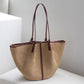 Natural Raffia Woven Bag | Woman and sea