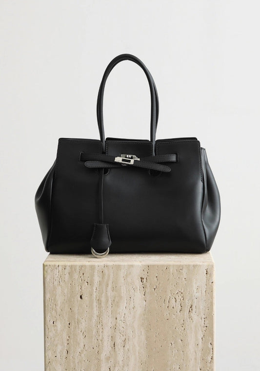 Split cowhide leather commuter tote bag | briefcase 5#