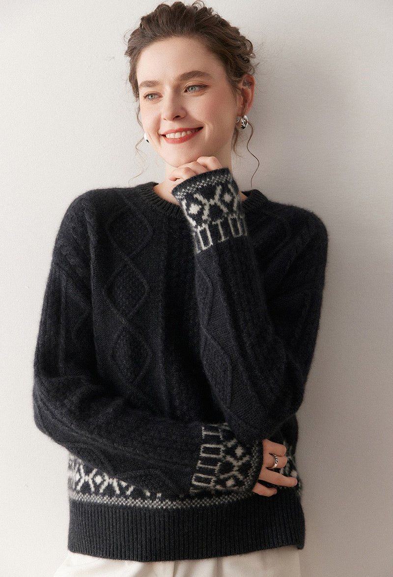 Cable-Knit Cashmere Sweater | Clara