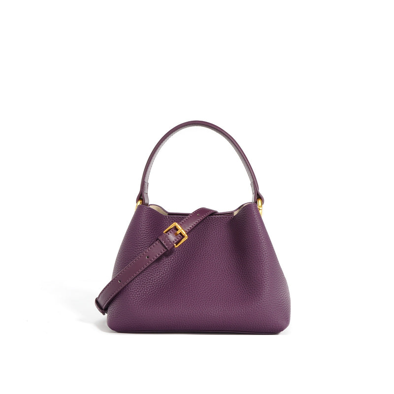 Full-Grain Leather bag | Red tea