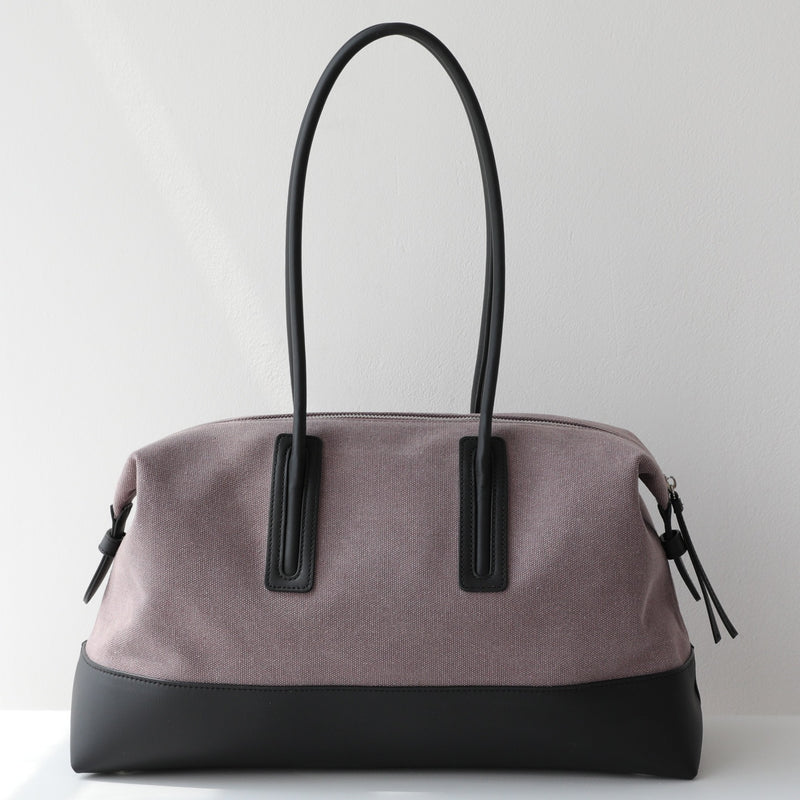Canvas and Full-grain leather Tote |  Open Road
