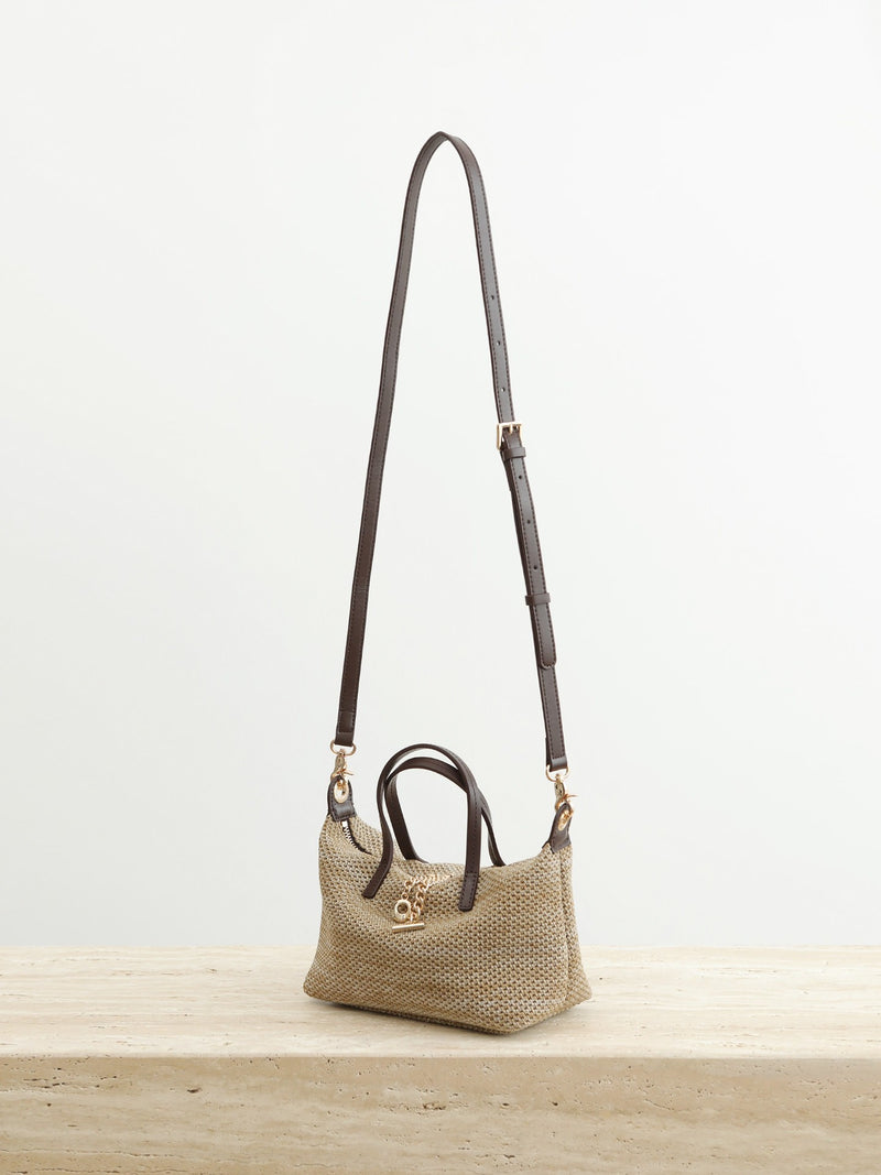Flyknit Fabric and Full-Grain Leather Mini Bag | Breeze