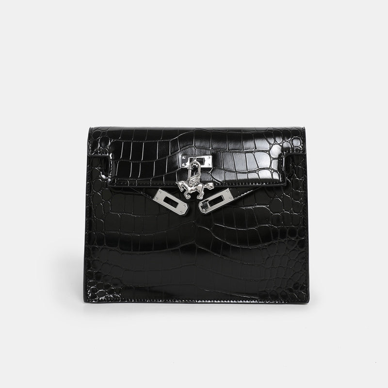 Urban light Series | Crocodile-Embossed Leather Mini Bag