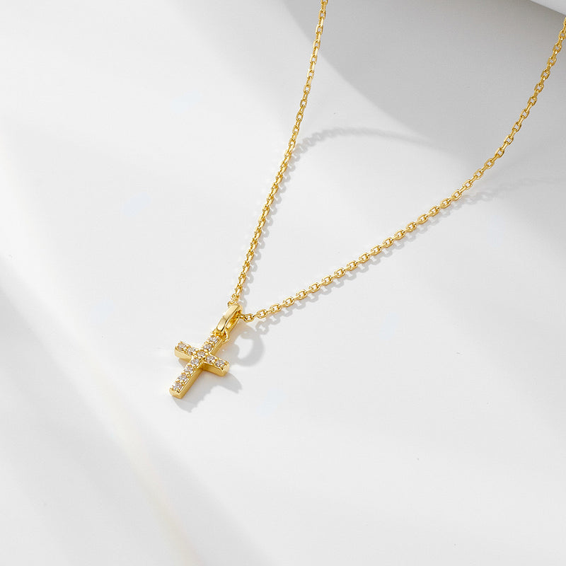 925 sterling silver necklace | 18K gold plated | Faith