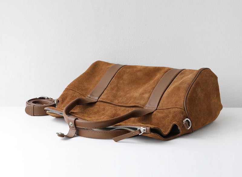 The Sawyer｜Suede bag  | Full-Grain Leather Bag