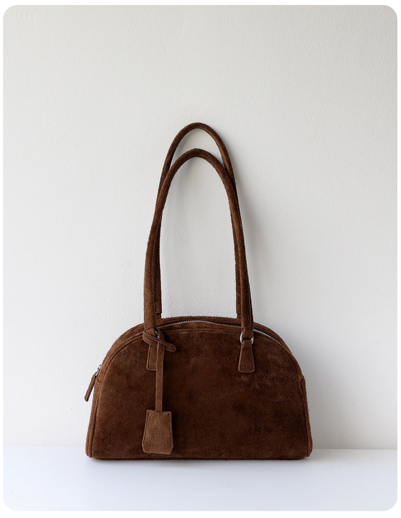 Nubuck Leather Bag | Luna Shell