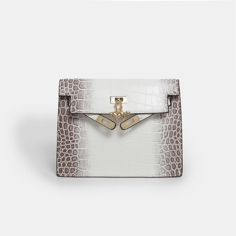 Urban light Series | Crocodile-Embossed Leather Mini Bag