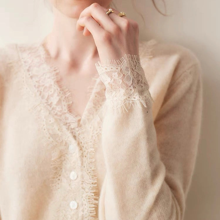Cashmere sweater | Lace