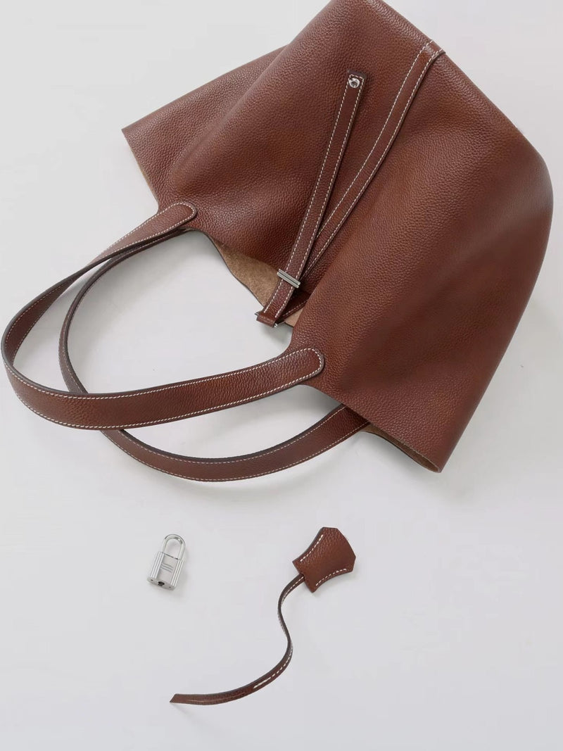 Full-Grain Leather Bucket Bag | Energy