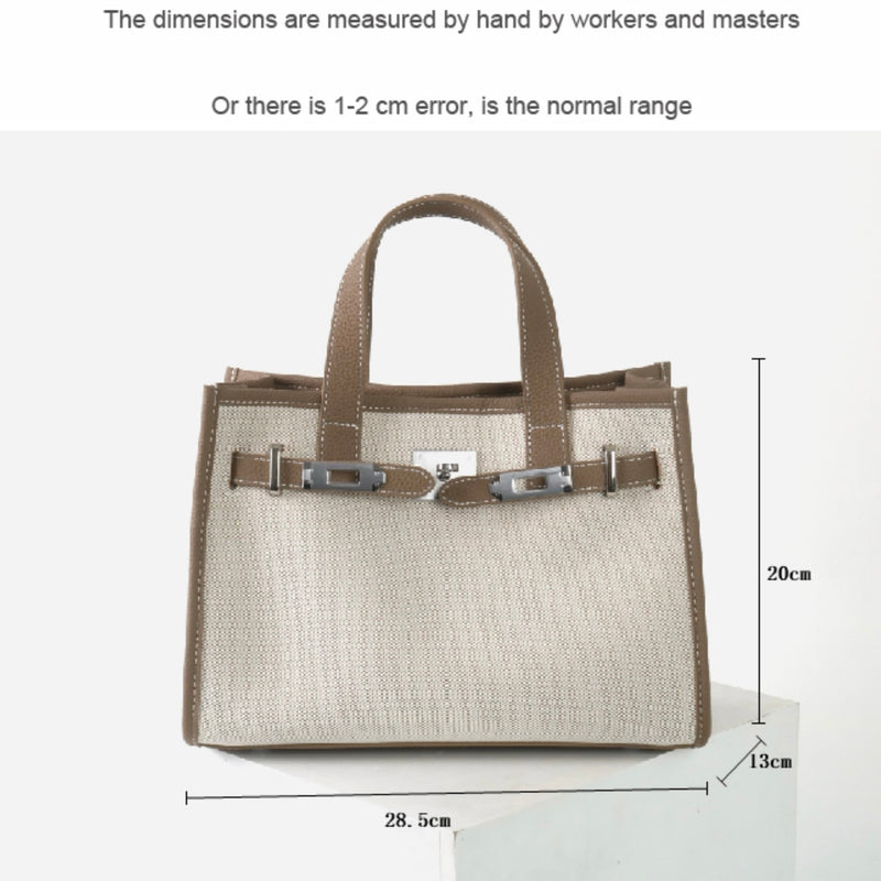 Linen canvas and Cowhi leather | Carter