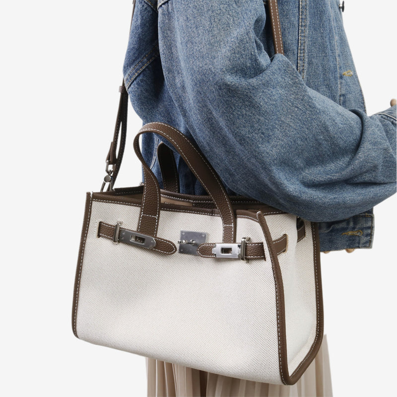 Linen canvas and Cowhi leather | Carter