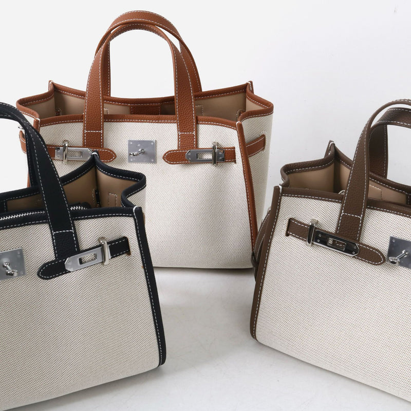 Linen canvas and Cowhi leather | Carter