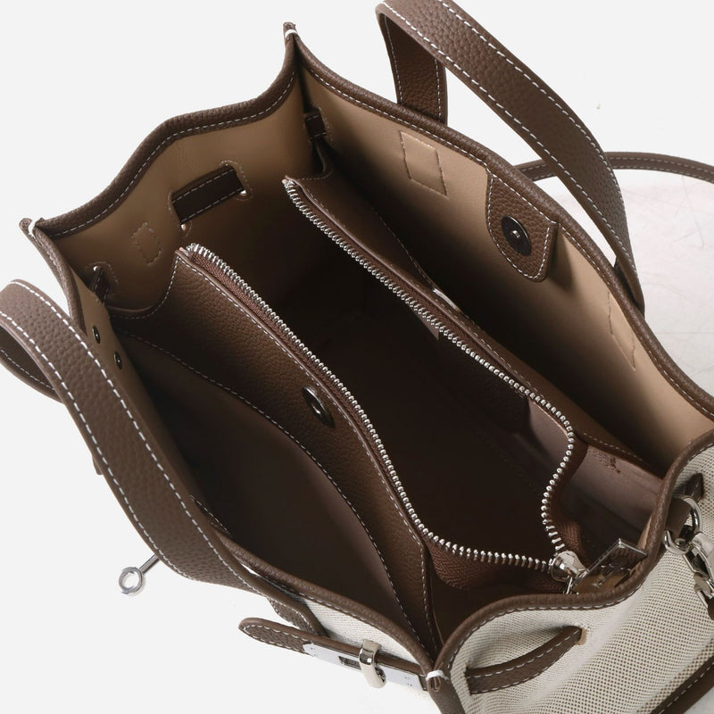 Linen canvas and Cowhi leather | Carter