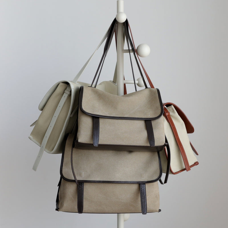 Canvas Bag and Full-Grain Leather Bag | Vinca