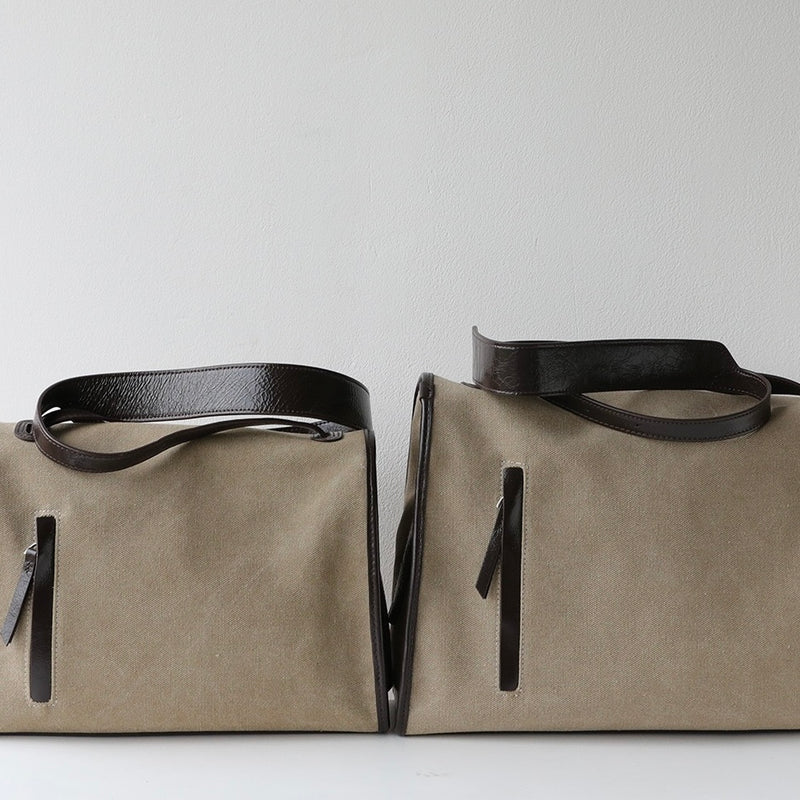 Canvas Bag and Full-Grain Leather Bag | Vinca