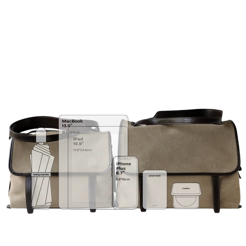 Canvas Bag and Full-Grain Leather Bag | Vinca