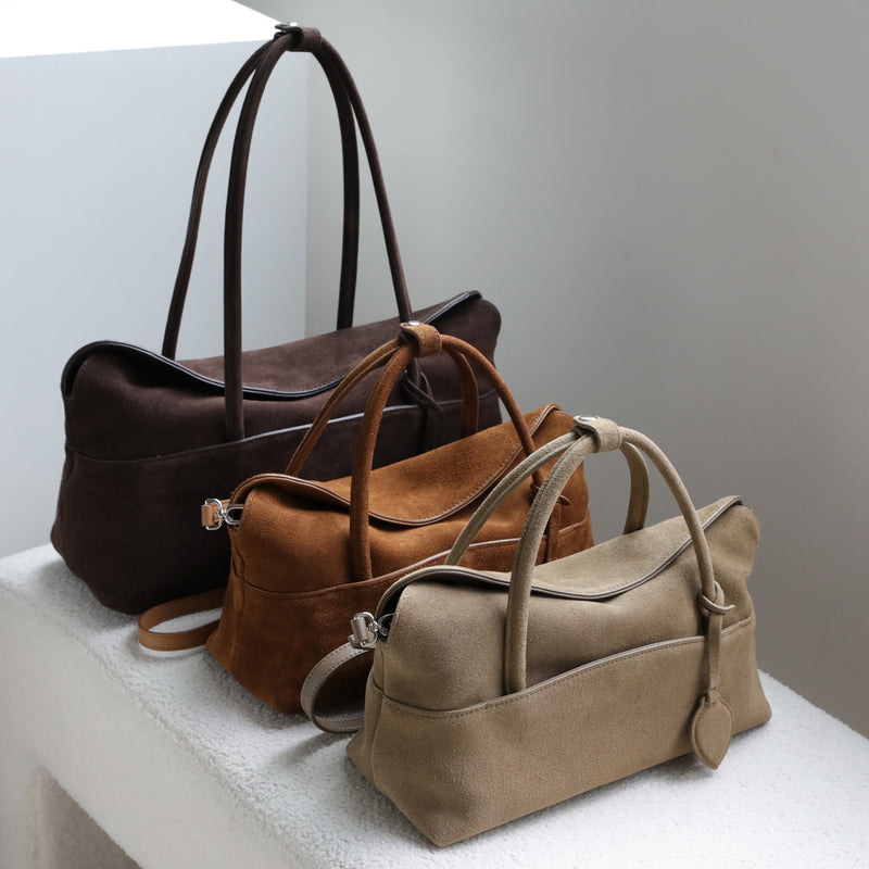Sausage Slide｜Suede Cowhide Tote Bag