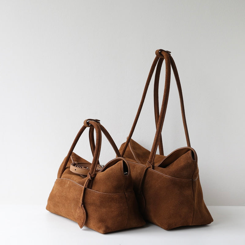 Sausage Slide｜Suede Cowhide Tote Bag