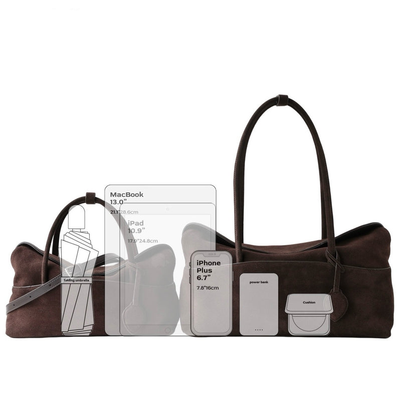 Sausage Slide｜Suede Cowhide Tote Bag