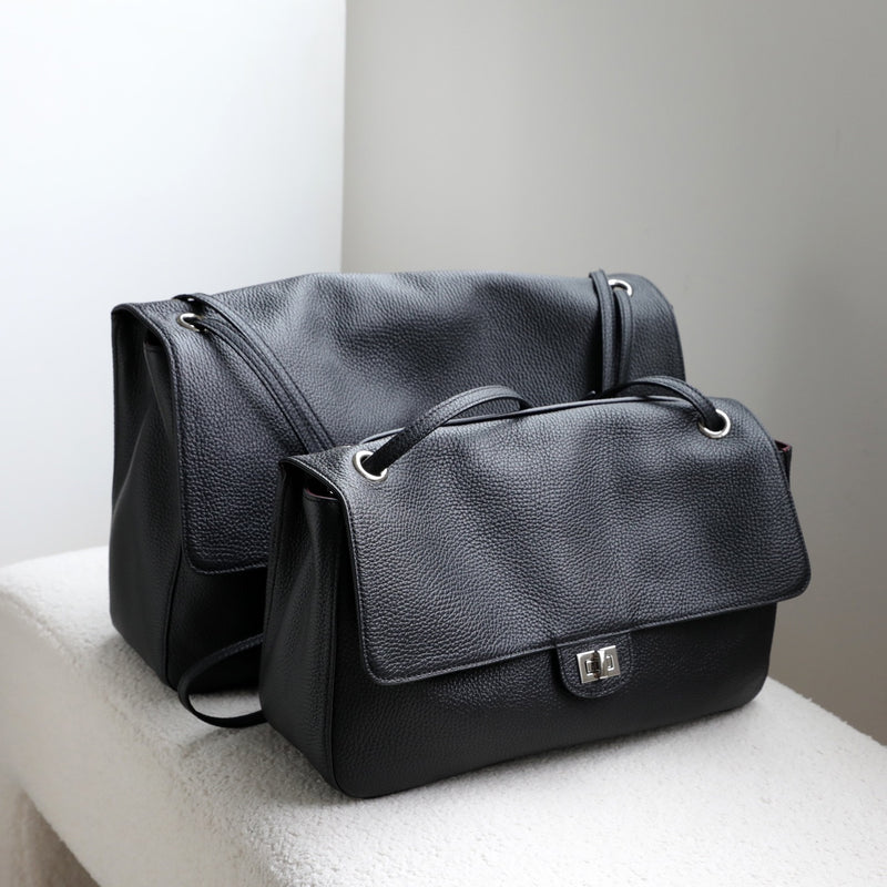 Urban Pebble | Full-Grain Leather Messenger Bag