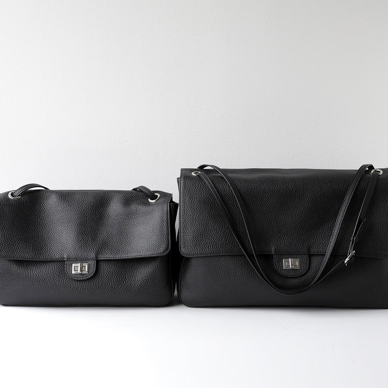 Urban Pebble | Full-Grain Leather Messenger Bag