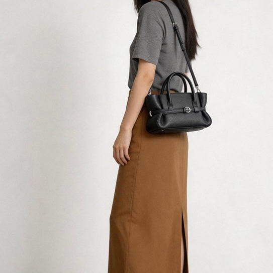 Full-Grain Leather Bag | Soft Cinch