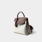 Split cowhide leather and canvas bag｜Fusion