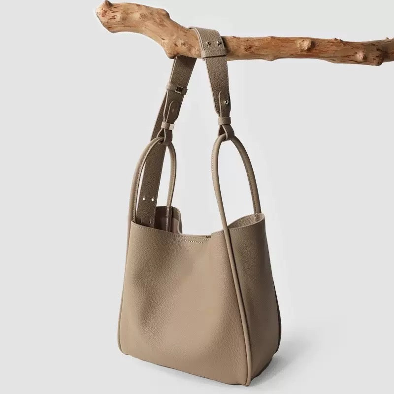 Full-Grain Leather Bag| Ella Tote