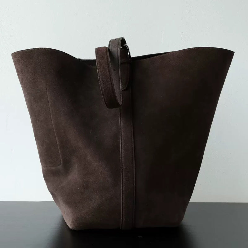 Full-Grain Leather Bag | SuedeTote
