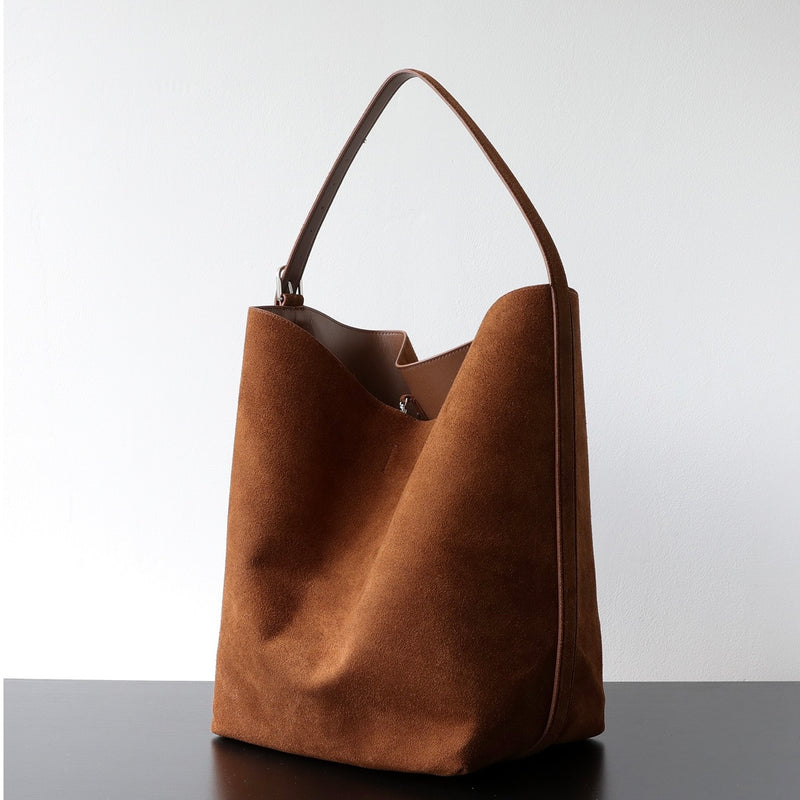 Full-Grain Leather Bag | SuedeTote