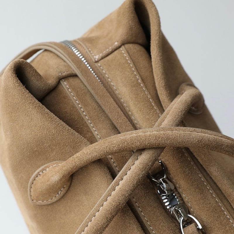 Kaelin｜Suede bag  | Full-Grain Leather Bag