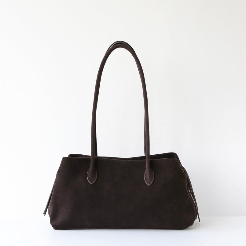 Kaelin｜Suede bag  | Full-Grain Leather Bag