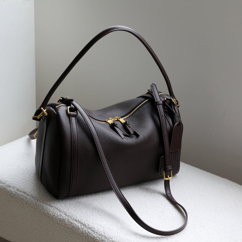 Full-Grain Leather bag | Boston pillow