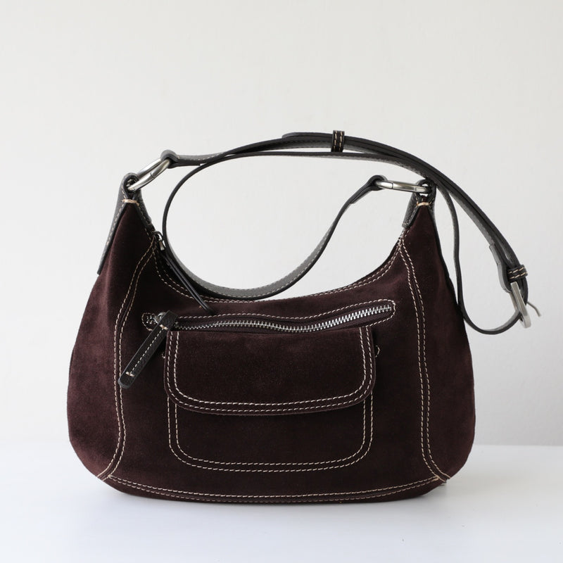 Loden｜Suede bag  | Cowhide Bag