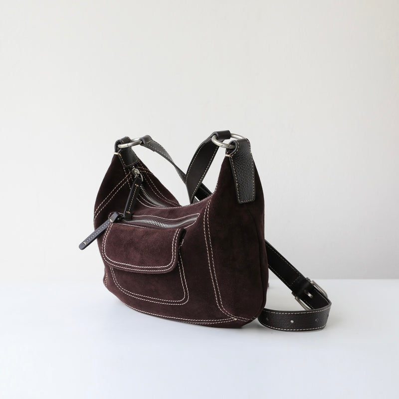 Loden｜Suede bag  | Cowhide Bag