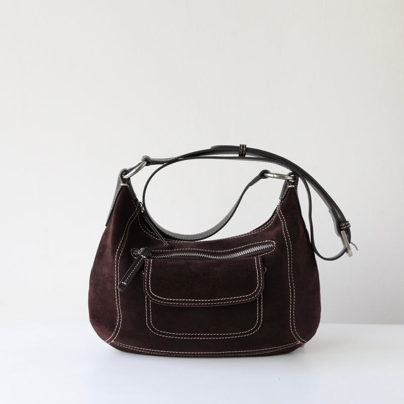 Loden｜Suede bag  | Cowhide Bag