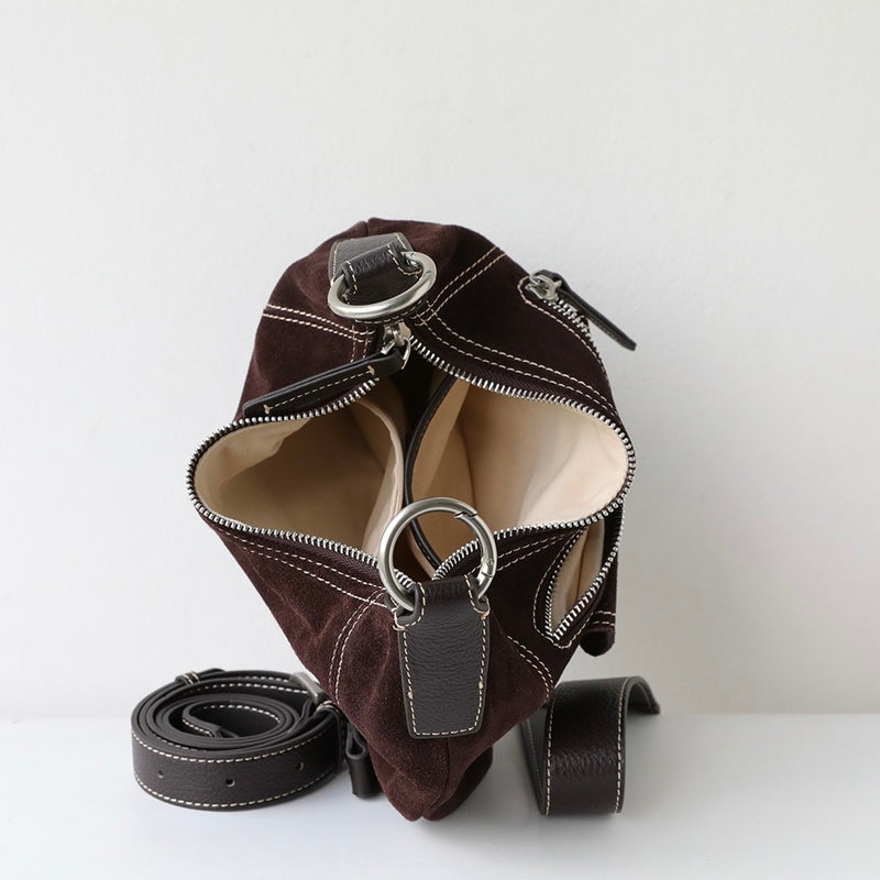 Loden｜Suede bag  | Cowhide Bag