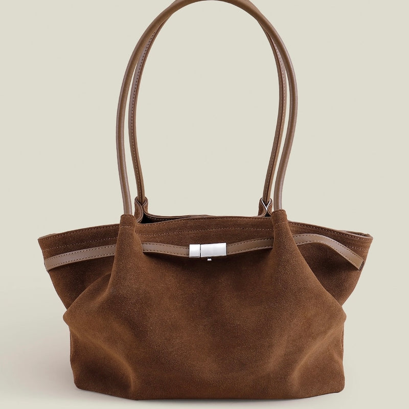Nubuck Leather Tote Bag｜Mocha Tote