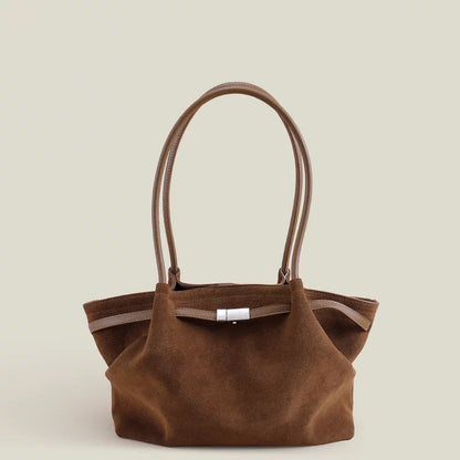 Nubuck Leather Tote Bag｜Mocha Tote