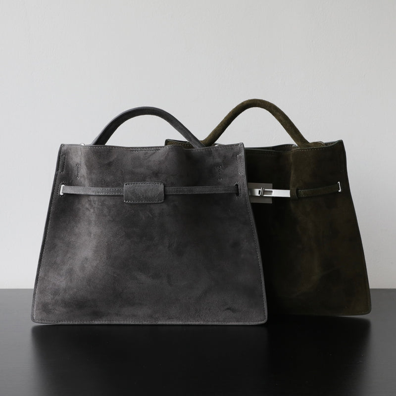 Cowhide Suede Leather Bag｜Velvet Echo
