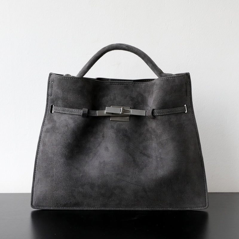 Cowhide Suede Leather Bag｜Velvet Echo