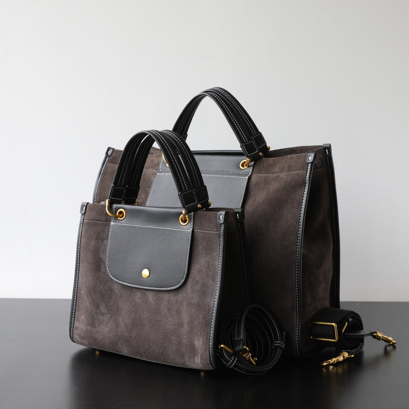 Nubuck Leather Briefcase｜SuedeTrek