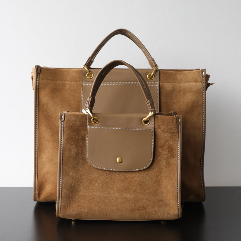 Nubuck Leather Briefcase｜SuedeTrek