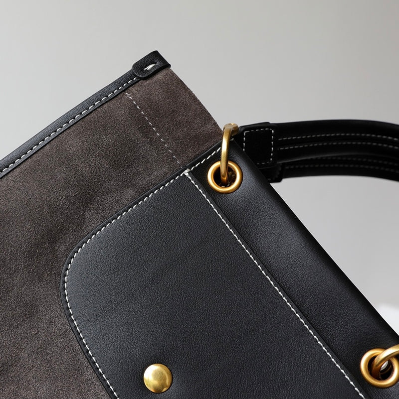 Nubuck Leather Briefcase｜SuedeTrek