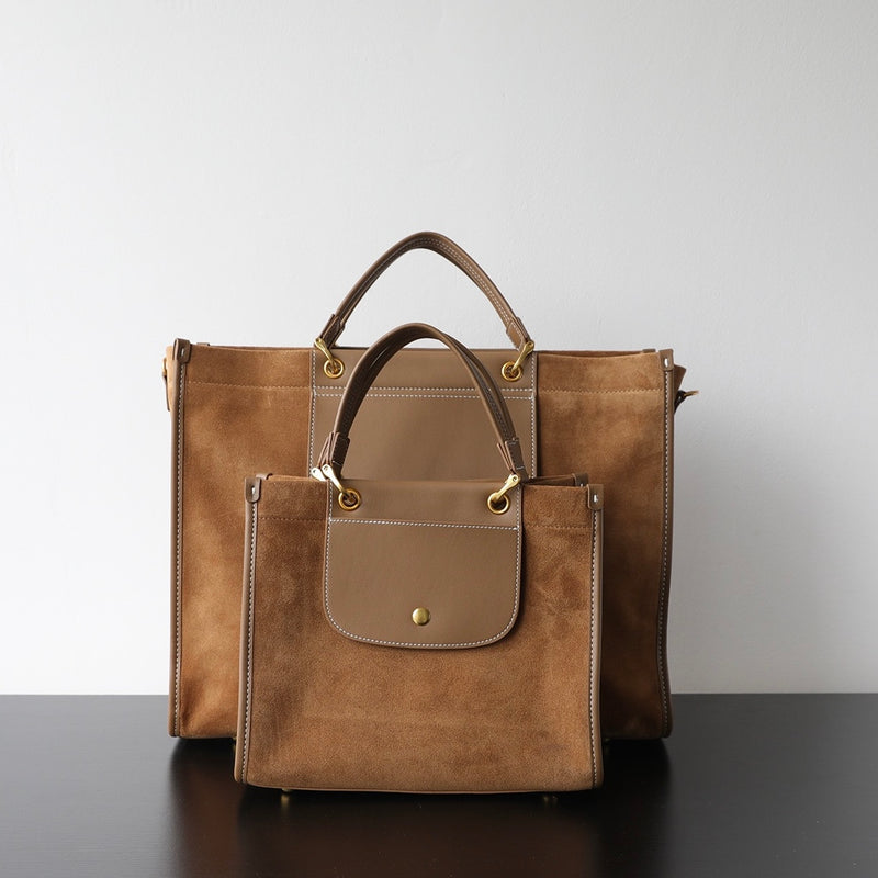 Nubuck Leather Briefcase｜SuedeTrek