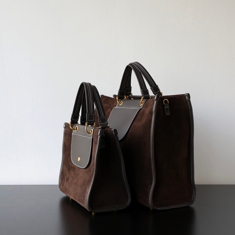 Nubuck Leather Briefcase｜SuedeTrek